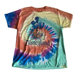 Disneyland Resort Tie Dye Mickey Tee Size Large